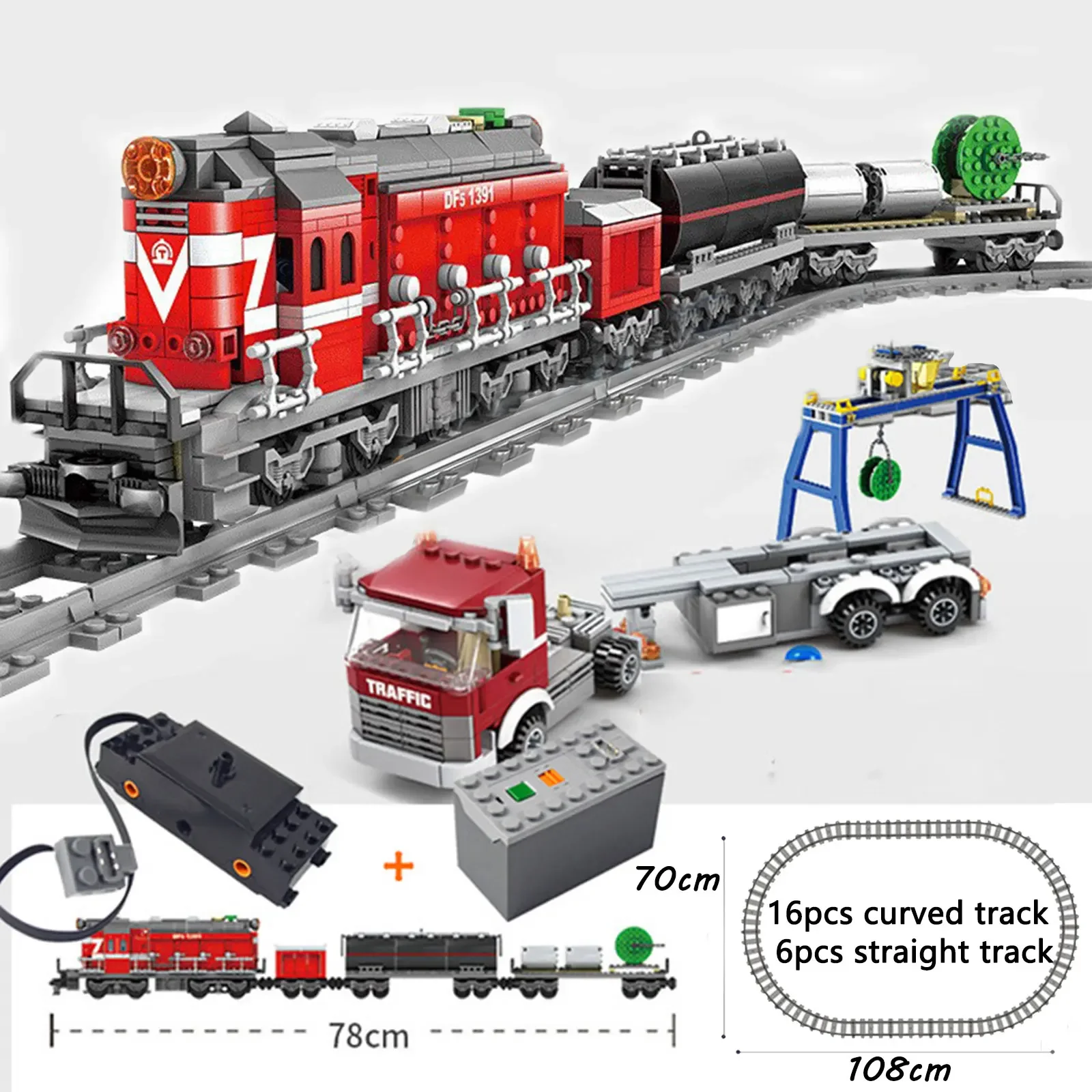 Juguetes tecnológicos DIY KAZI, nuevo tren urbano, función de potencia, bloques de construcción, ladrillos de alta tecnología para niños, Compatible con todas las marcas, tren ferroviario
