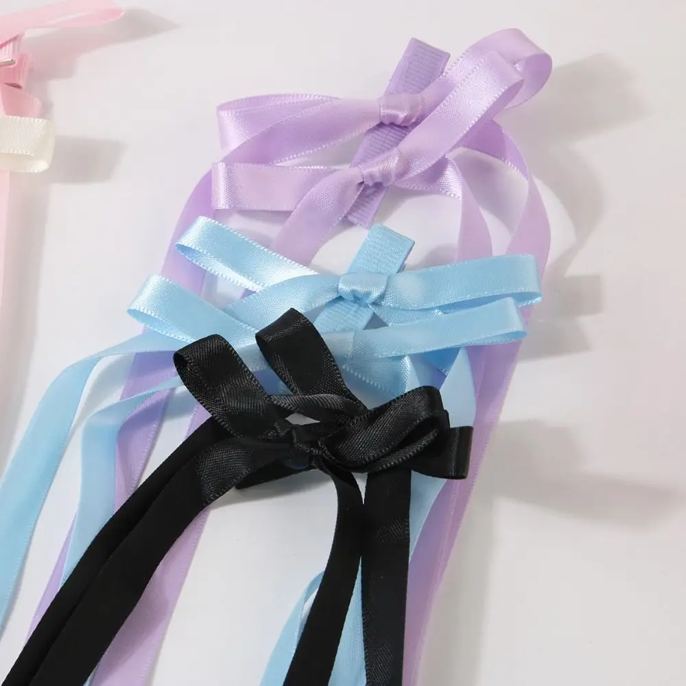 

Long Tassel Balletcore Bow Hairpin Barrettes Y2k Bowknot Ribbon Hair Clip Korean Style Headwear Hair Band