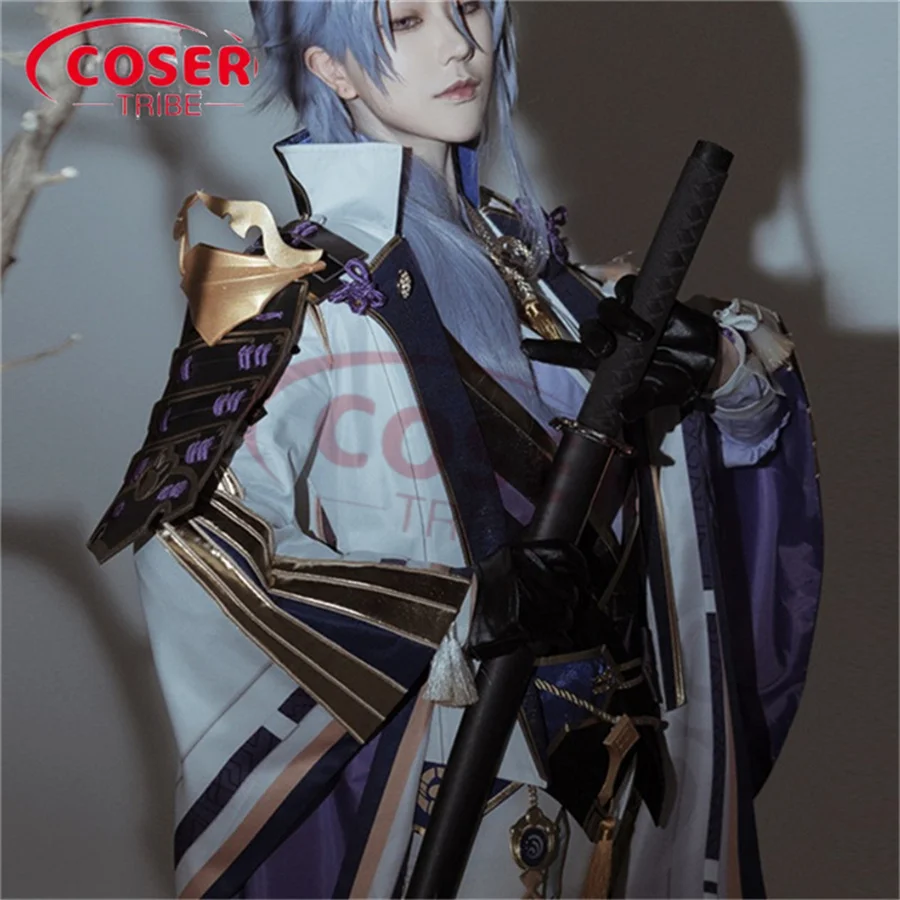 

COSER TRIBE Anime Game Genshin Impact Kamisato Ayato Diffuse Exhibition Halloween Carnival Role CosPlay Costume Complete Set