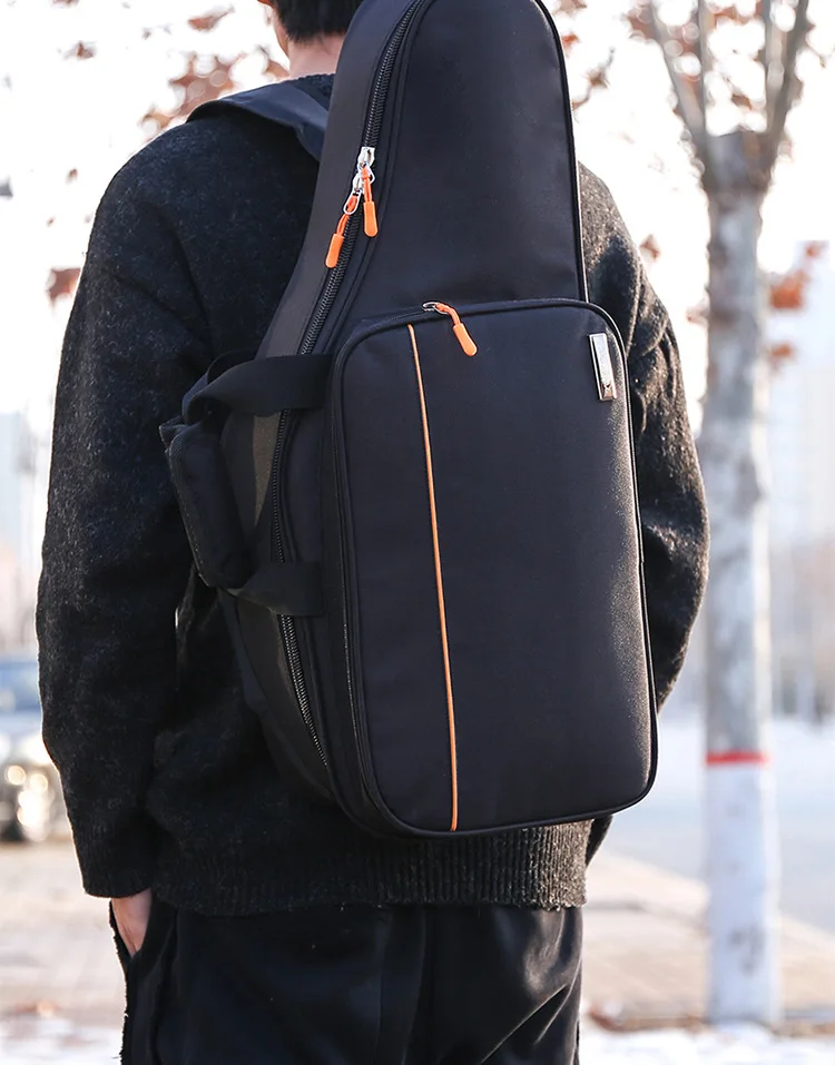 E-level Saxophone Backpack Mid range Saxophone Bag Soft Bag Lightweight Instrument Bag Cover Thickened Water Can Hold Score