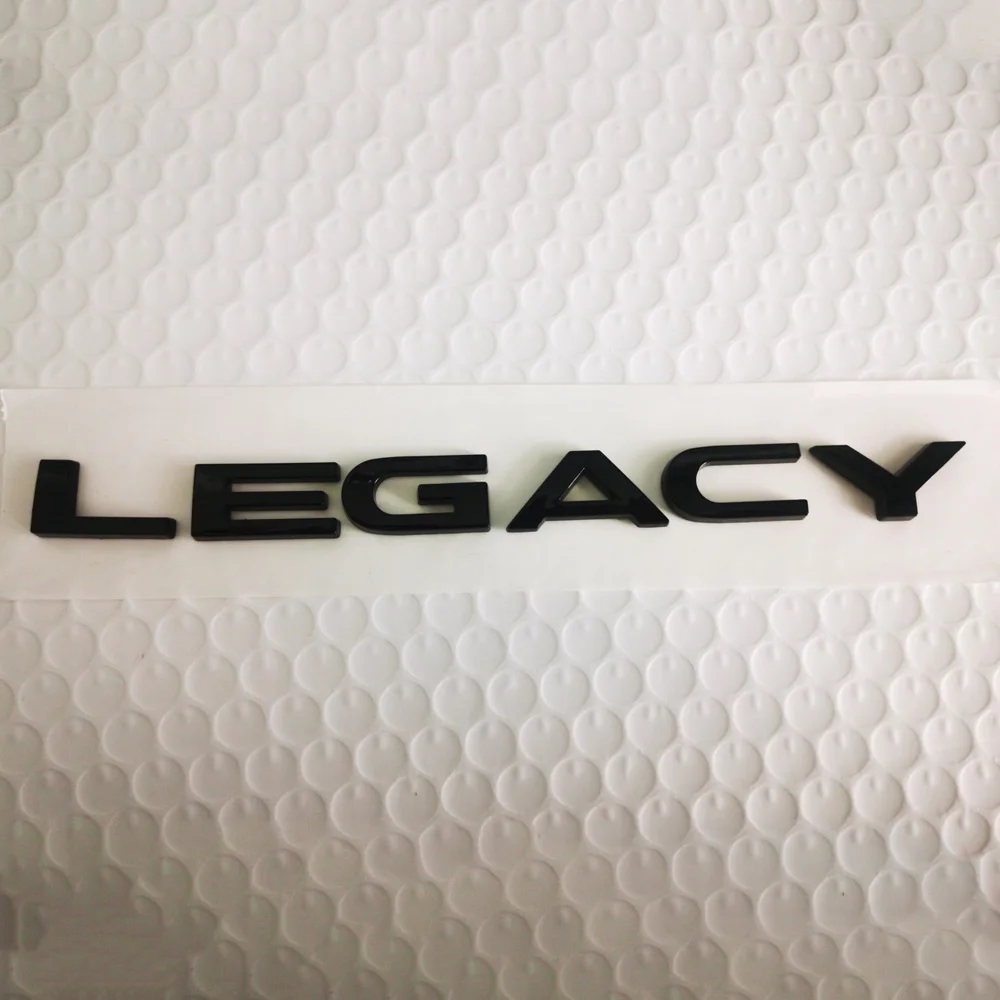 Black LEGACY Emblems For SUBARU Sticker SUBARU Rear Sticker Auto Trunk Sticker For SUBARU LEGACY LEGACY DIT B4 Outback BRZ