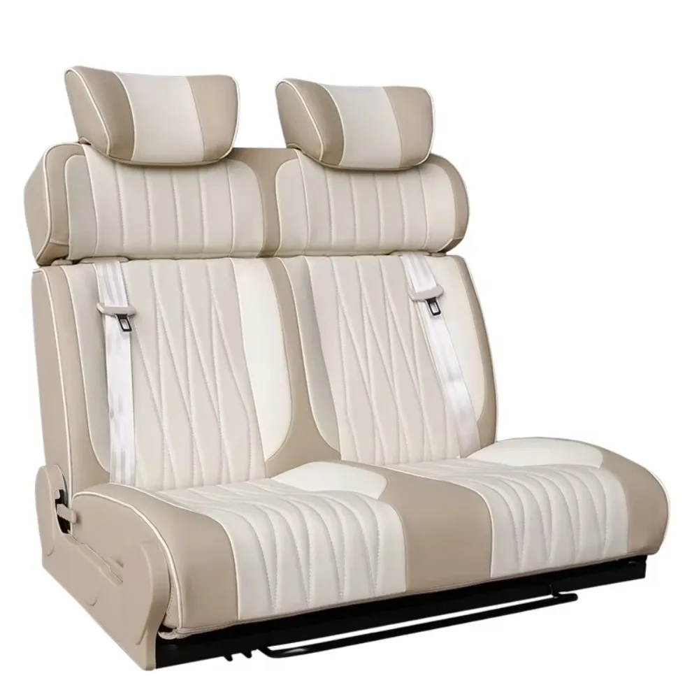 Multifunctional RV Conversion Car Seat Leather/PU/Cloth Campervan Bed Seat Widened Bed for Van Camper Life