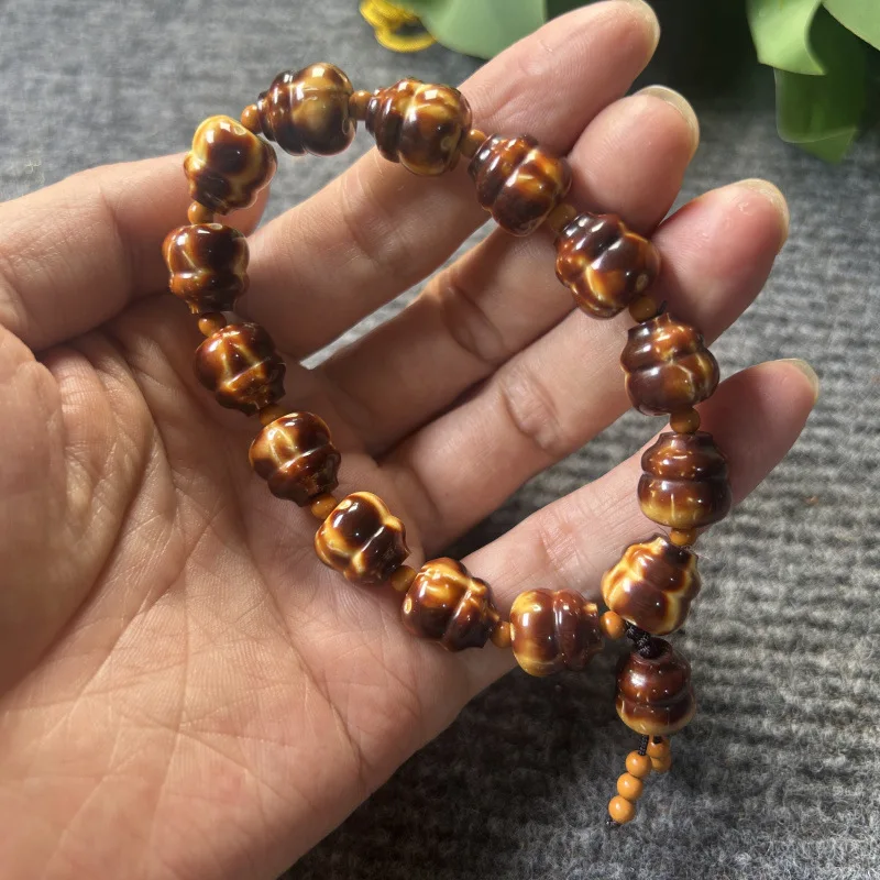 

Браслет Бодхи из кожи тигра с пламенем и леопардовым узором, фиолетовое золото, счастливое богатство, крыса, бусины Будды