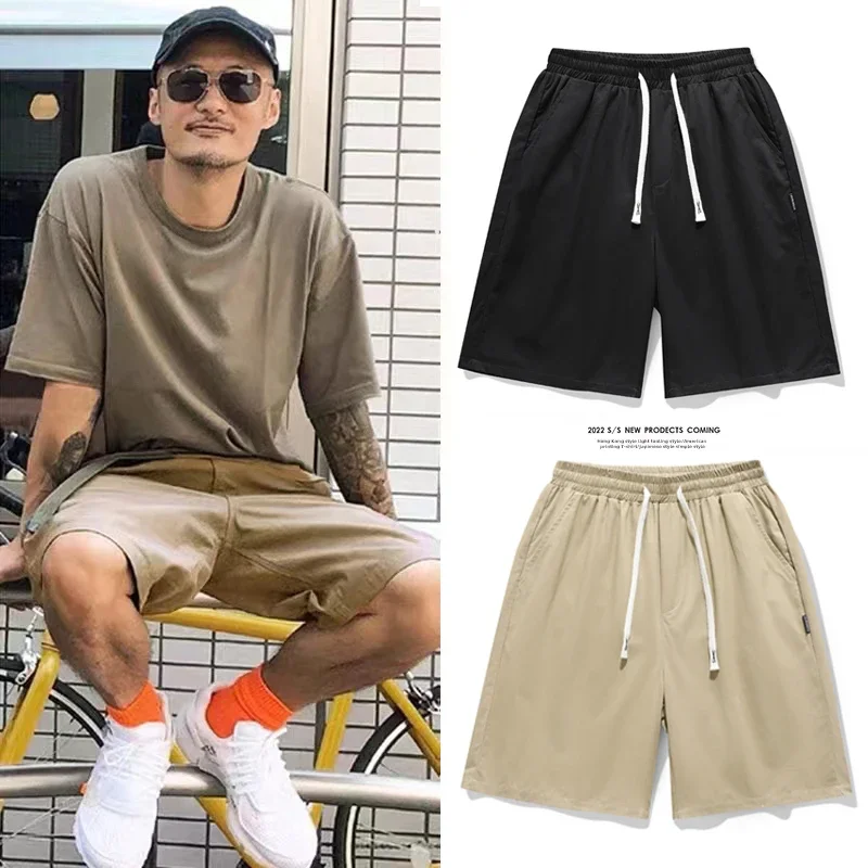 

New Men's Shorts Loose Summer Cotton Comfortable Shorts Outdoor Casual Sports Beach Pants Gym Shorts Streetwear Men Clothing