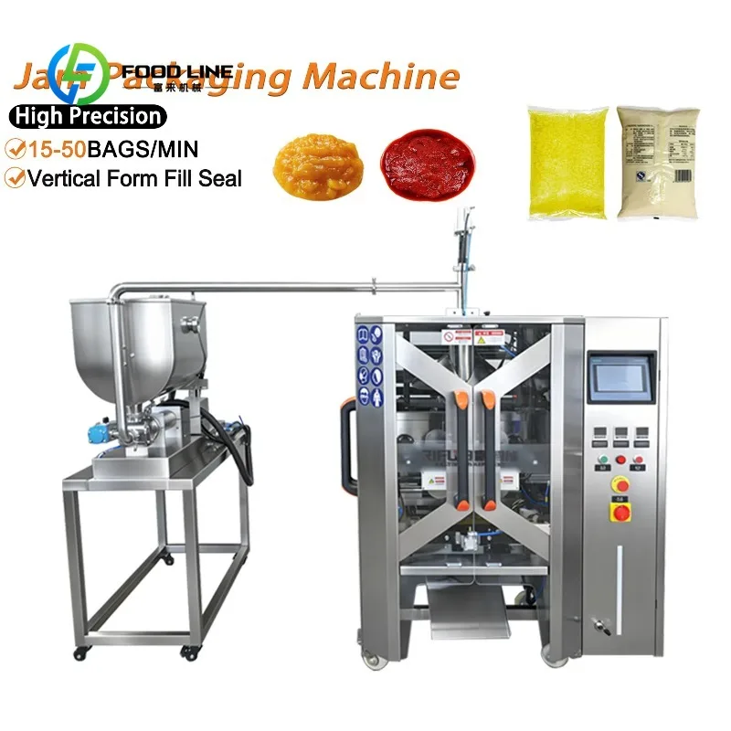 Customized Automatic Rotary Pump Packaging Machine 15-35 Bags/Min for Sauce Paste Liquid Filling and Packaging Machine