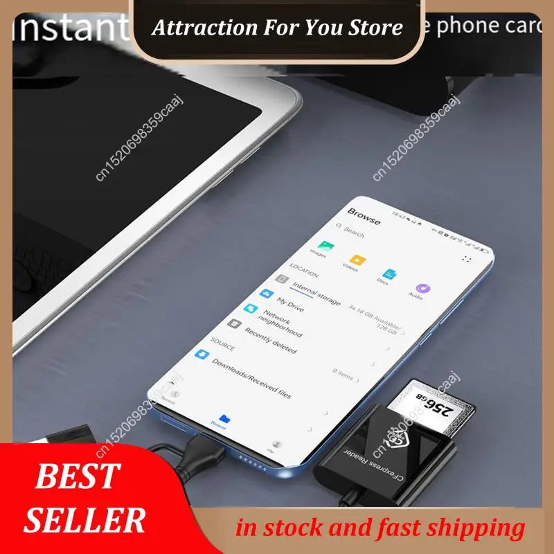 حار بيع 10Gbps Cfexpress نوع B قارئ بطاقات الكاتب USB3.2 Gen2 USB-C قارئ بطاقات Cfe لنظام أندرويد Win XP/Vista/7/8/8.1/10/11 #3