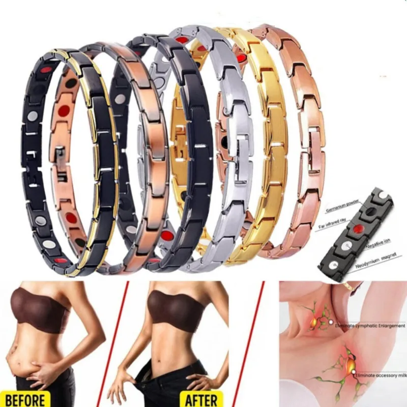 

Women Men Weight Loss Energy Magnets Jewelry Slimming Bangle Bracelets Twisted Magnetic Therapy Bracelet Healthcare