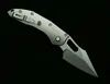 LEMIFSHE 스티치 RamL 수동 티타늄 핸들 세라믹 베어링 로고 M390MK 블레이드 야외 캠핑 생존 EDC 접이식 도구 칼 3
