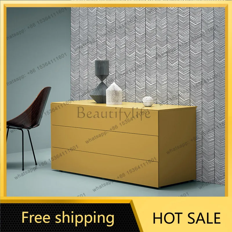 Factory Direct Italian Minimalist Three-bucket Cabinet Nordic Creative Bedroom Bedside Cabinet