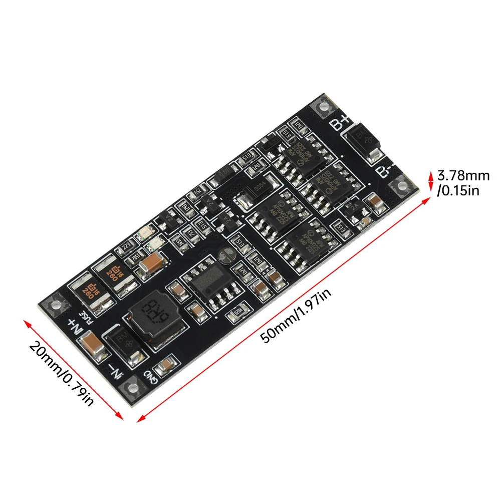 DC 12V/15V 50W 4A UPS Module Uninterruptible Power Control Board 2S 3S Charging Step Up Protection Module Power Supply