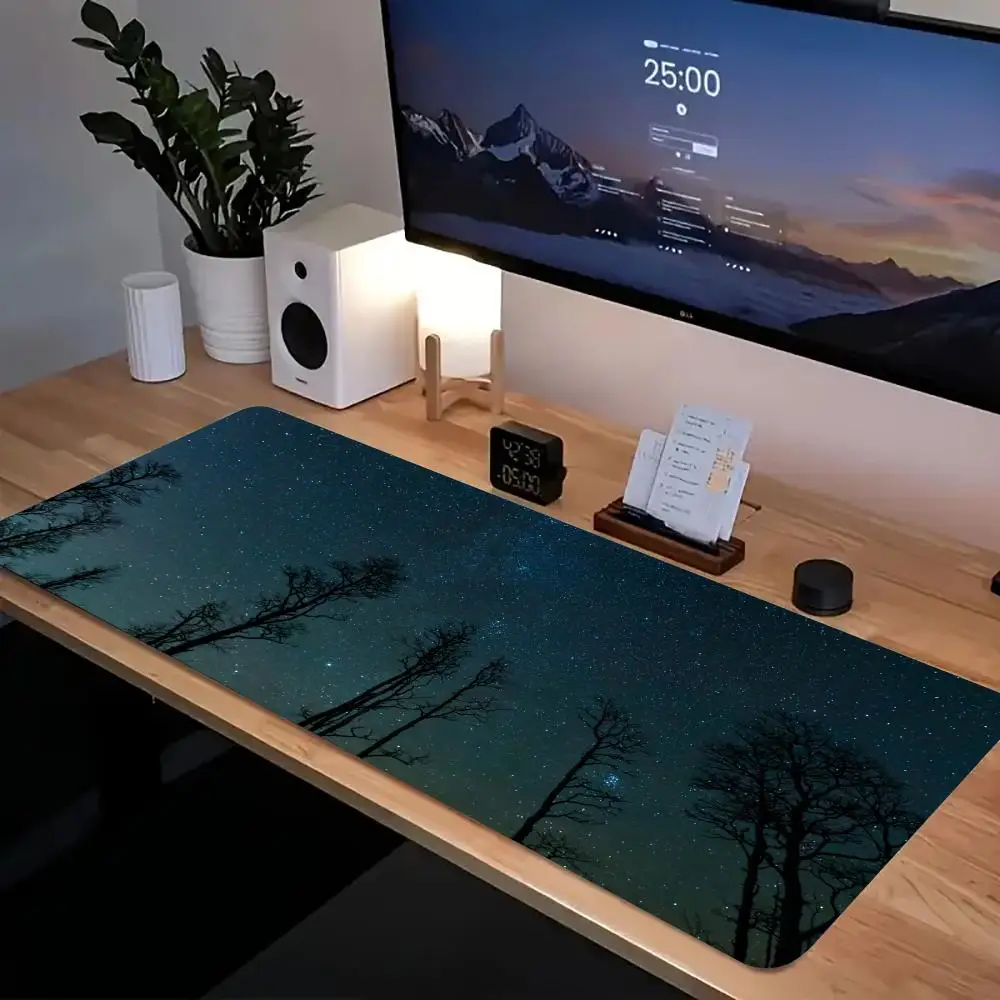 

Night View Mouse Pad XXL Computer Accessories Office Game Table Mats Rubber Anti-slip Gaming Keyboard Mousepads Desk Pads 40X90