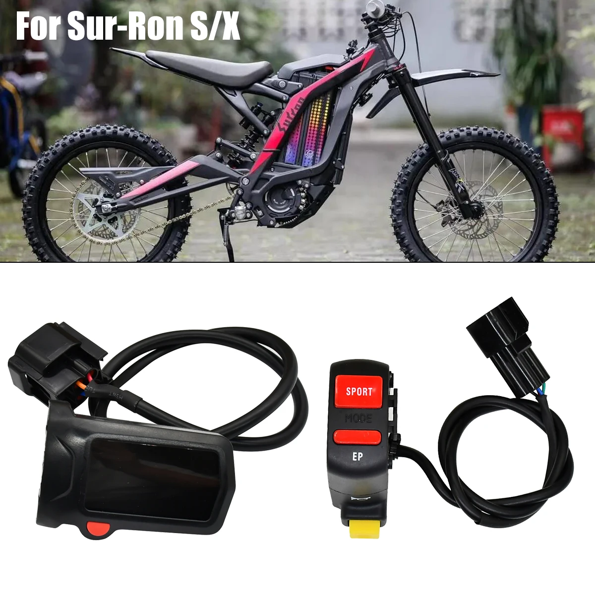 Dla Sur Ron wyświetlacz LCD miernik dla Sur Ron Sur-Ron Surron elektryczny rower biegowy dla Sur-Ron Light Bee