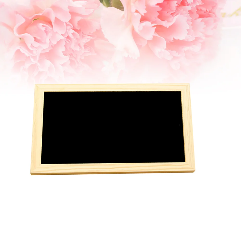 Exquisite Chalkboard Hanging Blackboard Decorate Reusable Display Sign Bamboo Wall Small Size