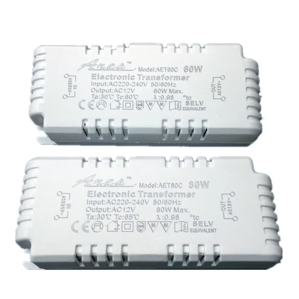 Dimmable AC220V to 12V Electronic Transformer 60W 80W 105W Power Supply For G4/G5.3 Quartz Lamp Halogen Lamp  Crystal Lamp CE
