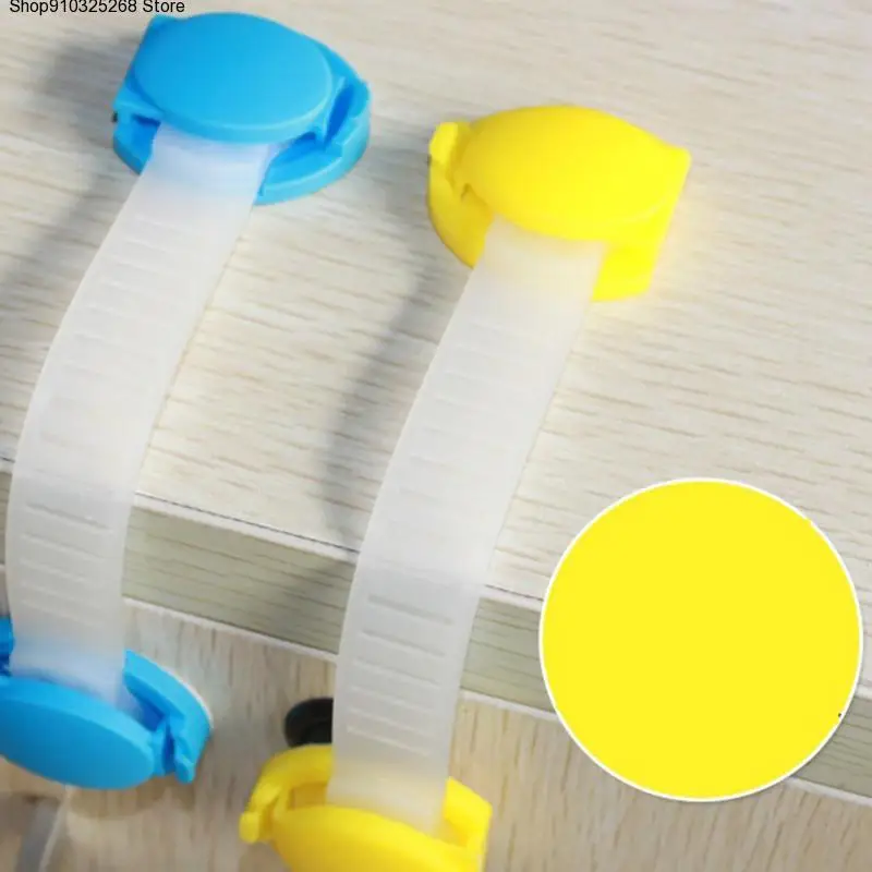 10pcs/set Baby Kids Multifunction Safety Locks Lengthen Drawer Door Cabinets Strap Safety Locks Plastic Children Kids Care Locks