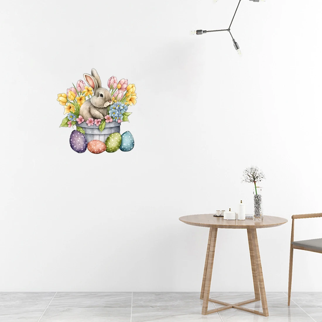 Three Ratels CP40 Bringing Lucky Spring Rabbit Stickers Room Decoration Wall Stickers