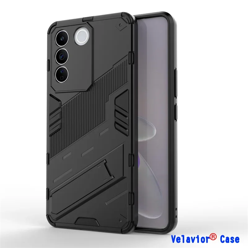 

Shockproof for Vivo T2 5G Case Hard PC Silicone Phone Back Cover for Vivo V27E Cases Vivo V23 V25E V27E V25 V27 Pro 5G Shell