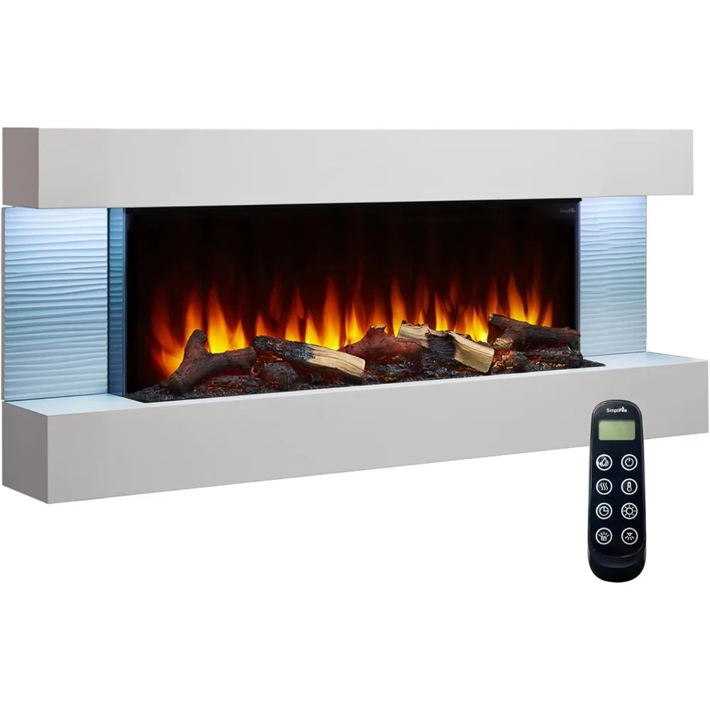 

Format 36-Inch Wall Mount Electric Fireplace with 50-Inch Floating Mantel