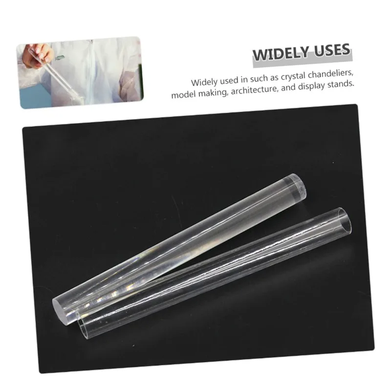 Naxilai 6pcs Acrylic Rod Dowel Rods Transparent Acrylic Craft Rods 20mm Dia.Acrylic Rods Solid Dowel Rod  200mm Long