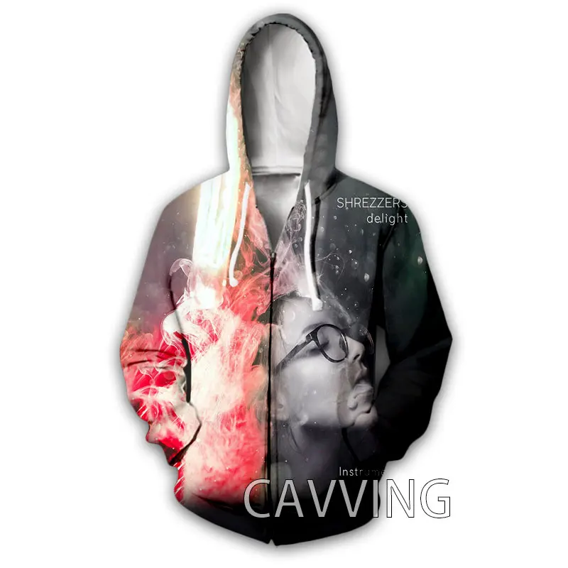 

CAVVING 3D Print Shrezzers Band Zipper Hoodies Zip Up Hooded Sweatshirt Harajuku Hoodie Hip Hop Sweatshirts