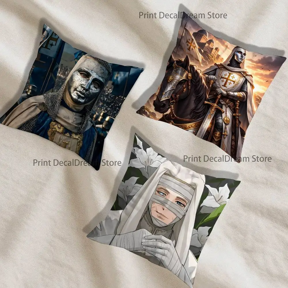 

Cool Baldwin IV of Jerusalem Pillow Case Ultra Soft Skin Friendly Fabric Cloud Like Comfort & Concealed Zipper