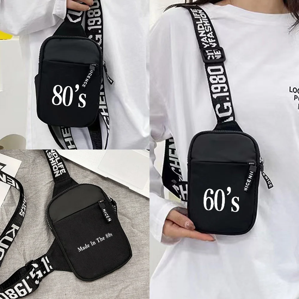 

Chest Pack Sports Running Trendy Multi-functional Chest Bag Lightweight Travel Hiking One Shoulder Crossbody Bag Years Series