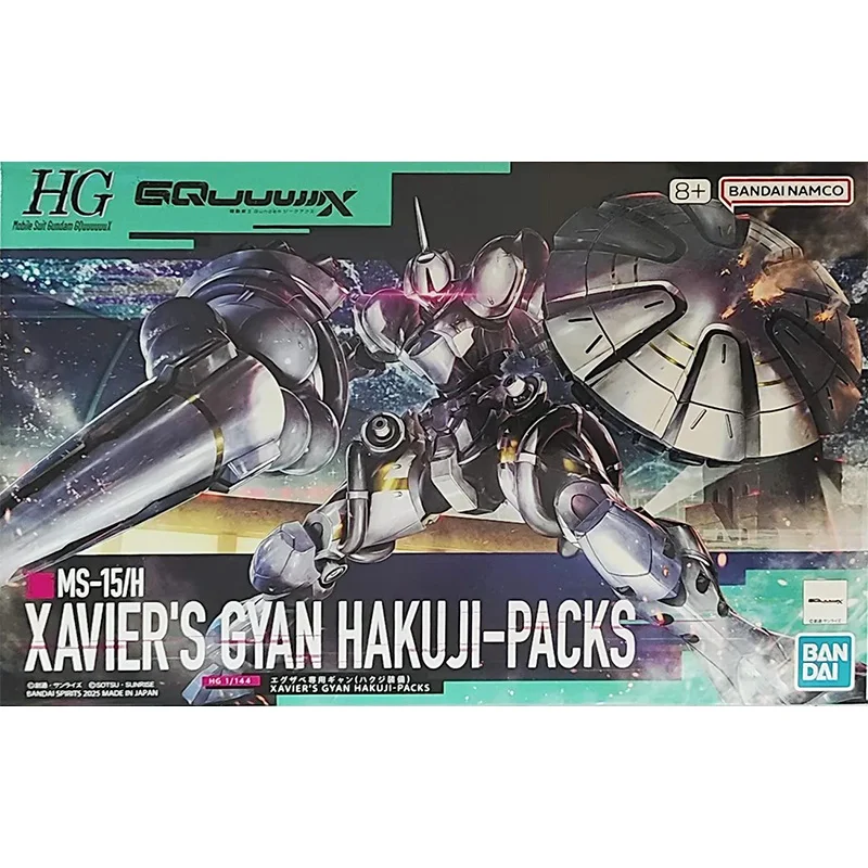 Bandai HG 1/144 MS-15/H Xavier's Gyan Hakuji-Packs Premium Detail Plastic Model Assembly Kit Collectible Anime Action Toy Gift