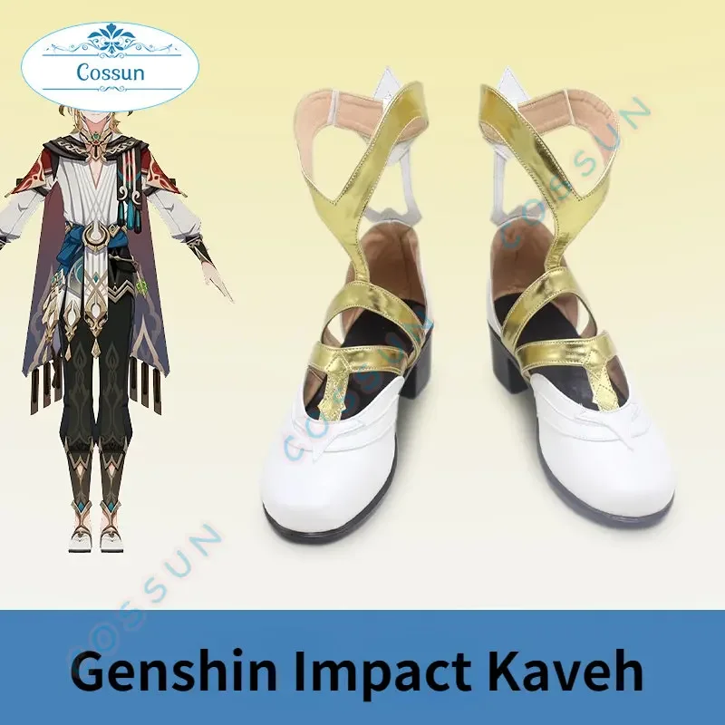 Anime Genshin Impact Kaveh Cosplay Shoes  Architect Game Suit Handsome Gorgeous Women Men Anime Cosplay Shoes