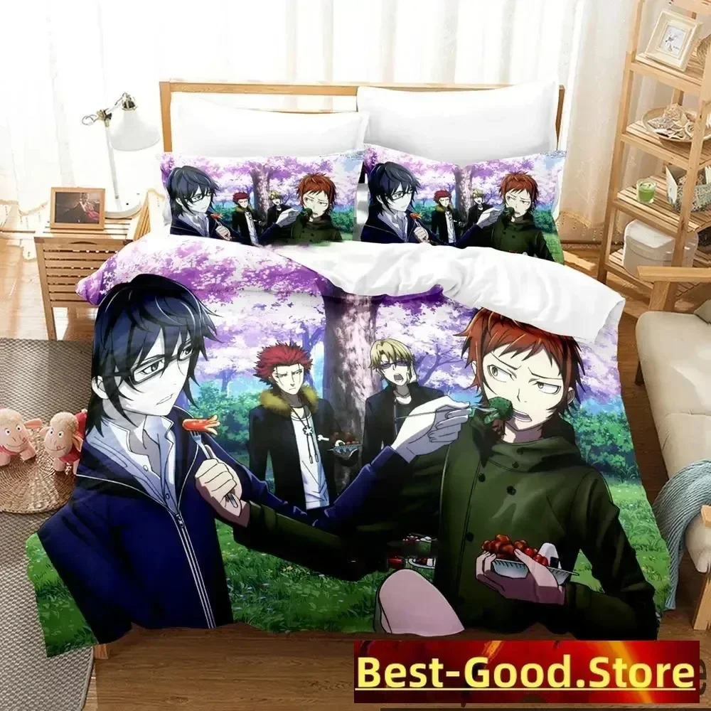 3D Anime K project Mikoto Suoh Printing Comforter Bedding Set,Duvet Cover Quilt Cover Pillowcase,King Queen Size Bedding Set Kid
