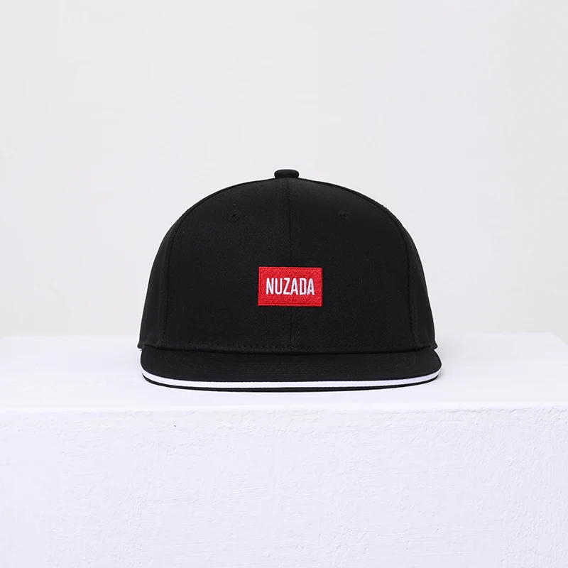 NUZADA New Embroidery LOGO Snapback Cap Neutral Cotton Hats For Women Quality Classic Men Hip Hop Spring Autumn Couple Caps