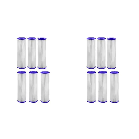 【ONCE IN A YEAR DEAL】20 Micron Pleated Sediment Filter Cartridge 10Inch X 2.5Inch Whole House Water Filter Replacement For WFPFC