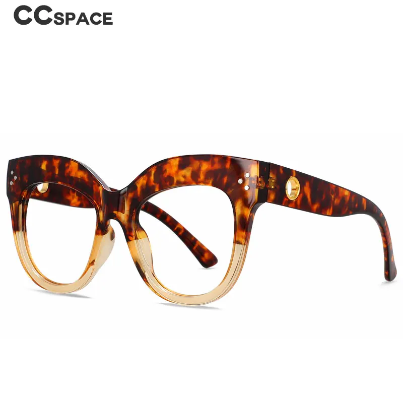 Large Size Spectacle Frame Women's Anti-Blue Computer Eyewear Women's Reading Glasses Leopard Lunette De Lecture Femme 56429