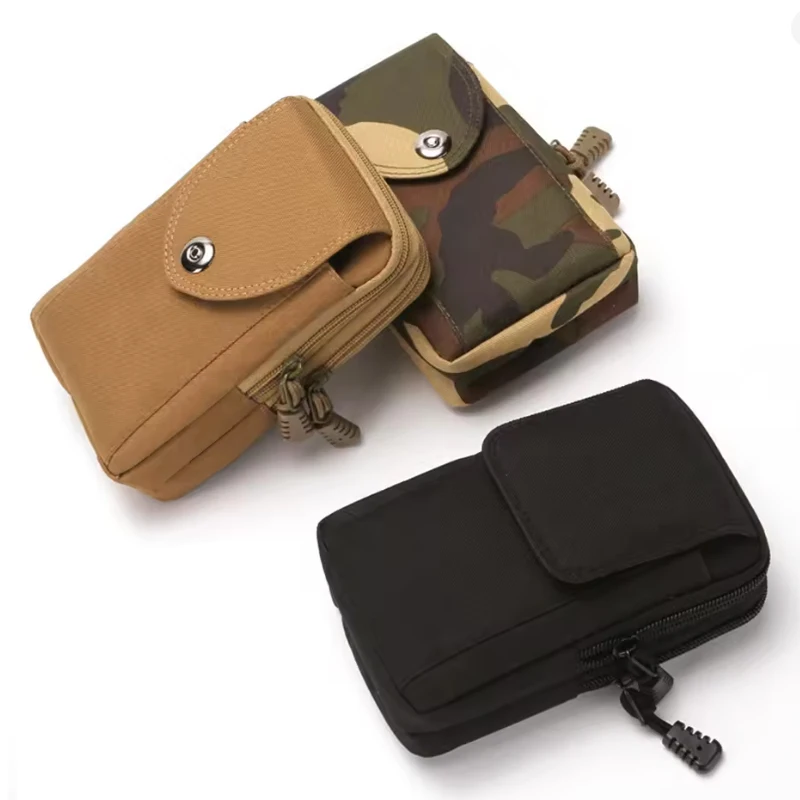 

Oxford Waist Packs Vintage Outdoor 6.5inch Sport Mobile Phone Bag Men Wear Belt Waist Bag Mini Chest Bag For Boy Crossbody Bag