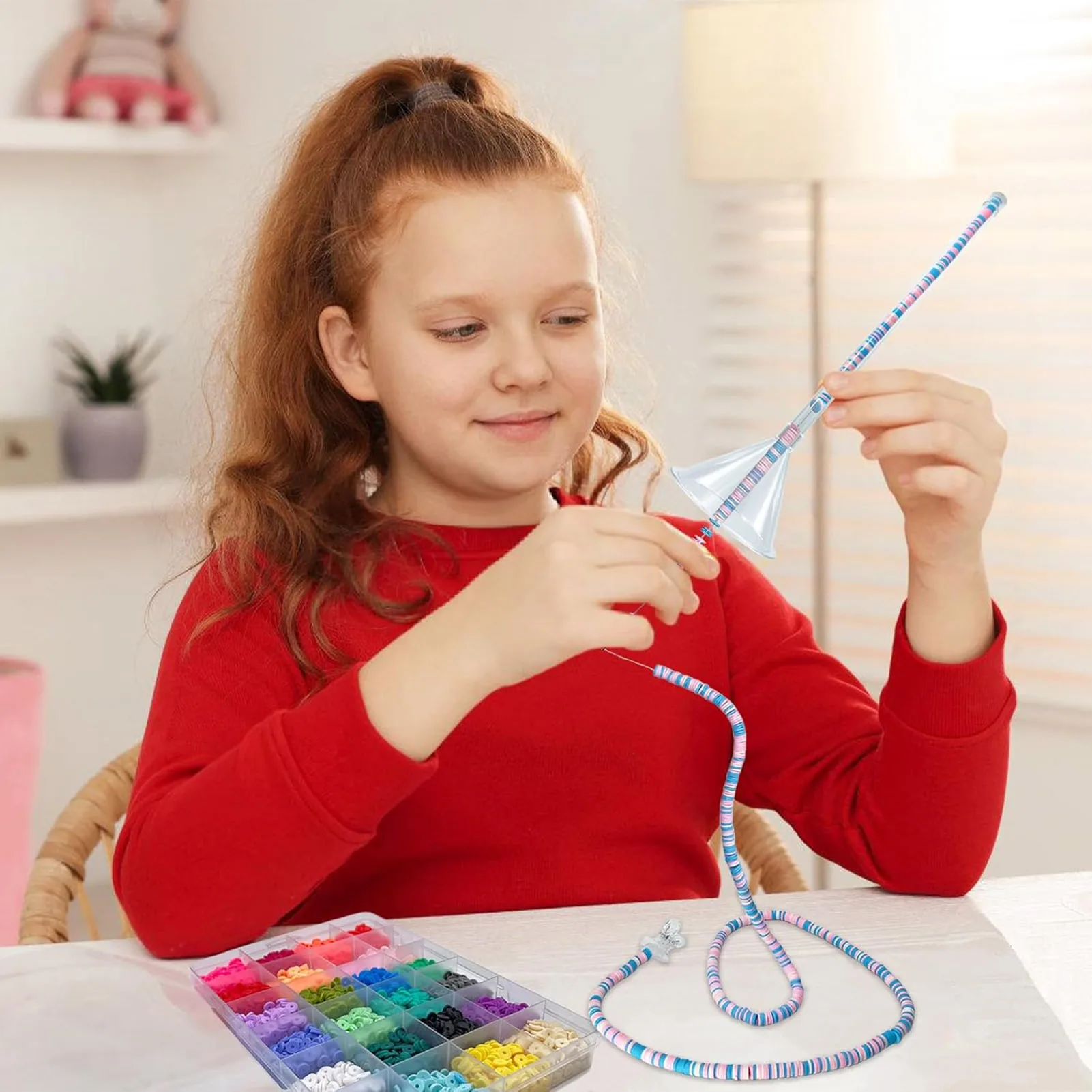 Bracelet Beading Funnel Tools Kit Make Your Own Favorite Beads Design Ideal Gift For Kids Friends