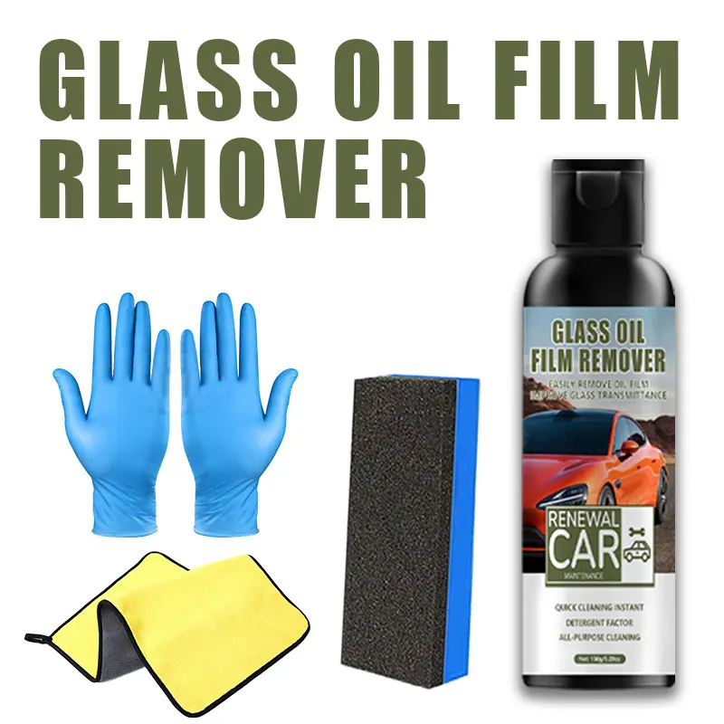 

Мощное средство для удаления масляной пленки из стекла - для лобового стекла автомобиля/домашнего стекла, удаления пятен, противотуманных, защищает целостность стекла