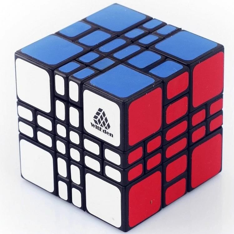 4x4x3 Alien Cube Mixup Plus Cube 443 cubo mágico negro rompecabezas juguete inteligencia parque juguetes para niños