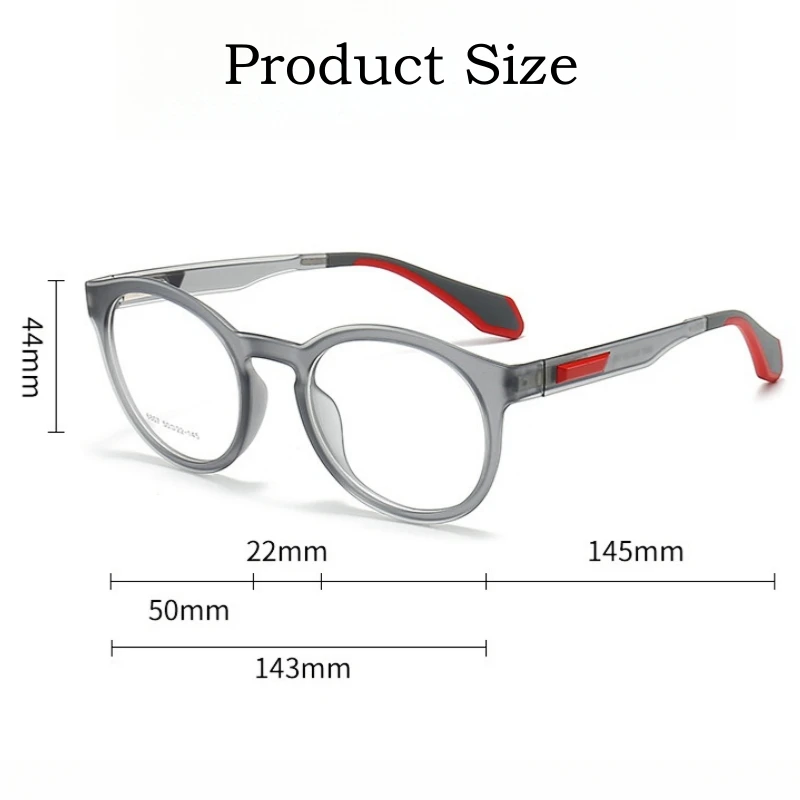 MOMOJA New Men's Sports Glasses Frame TR90 Eyeglasses Outdoor Sports Square Glasses Frame Myopia Prescription Eyewear Women 6807