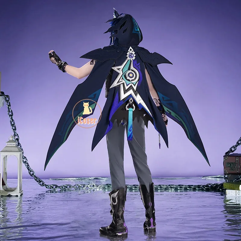 ICoser Genshin Impact Ororon 코스프레 의상 가발 게임 유니폼 망토 장갑 Natlan 할로윈 파티 여성용 남성용 액세서리 Propsa