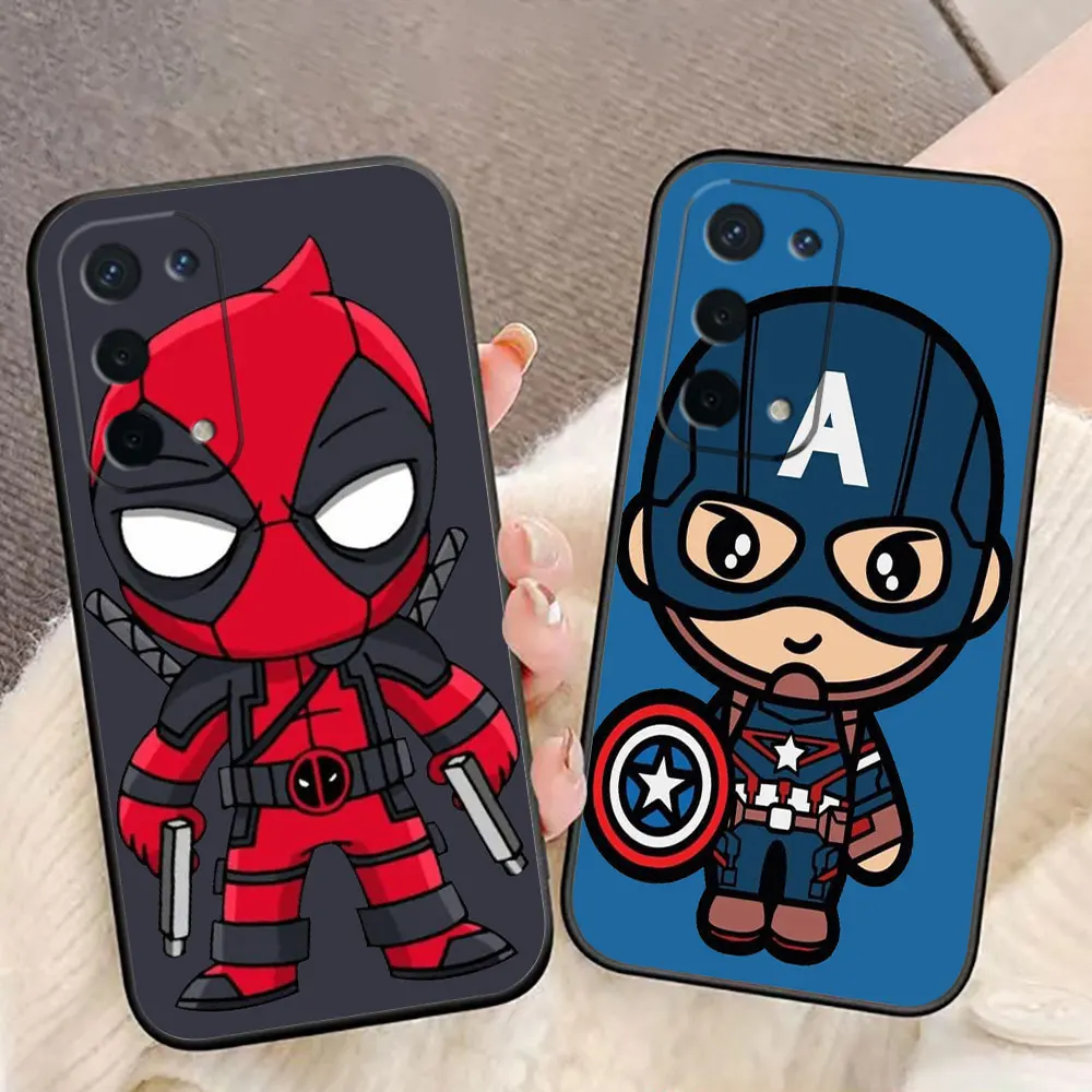 Marvel Groot Iran Spiderman Phone Case For OPPO A98 A94 A93 A92 A78 A76 A73 A71 A60 A57 A55 A54 A53 A38 A17 A16 A16K Case Funda 