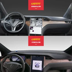 Car Dashboard Covers in Alcantara for Tesla Model S model X 2016 2017 2018 2019 2020 2021 Shade Cushion Pad Carpets Accessories
