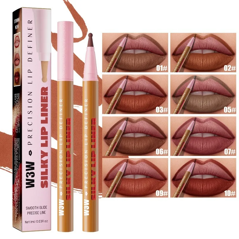 محدد شفاه مخملي غير لامع - محيط شفاه ستيريو ثلاثي الأبعاد، مقاوم للماء وغير قابل للتلطخ يحدد الشفاه المثالية الناعمة التي تدوم طويلاً #1