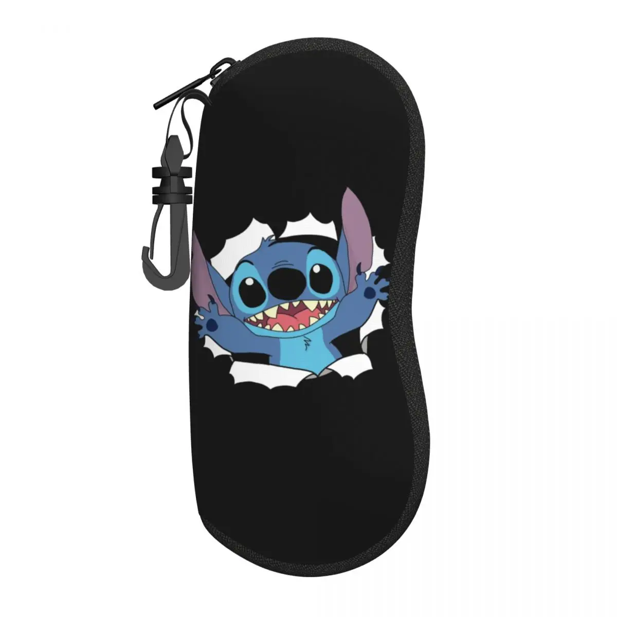 Custom Stitchs Angel Anime Cartoon Shell Eyeglasses Case Men Women Fashion Glasses Case Sunglasses Box Pouch