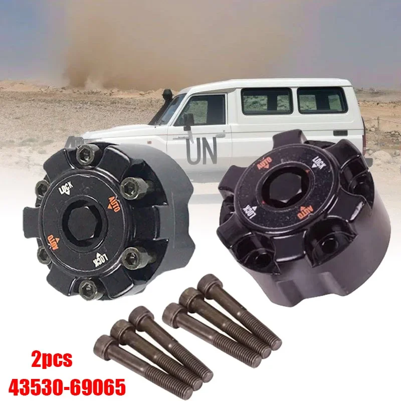 2 Pieces for TOYOTA Landcruiser PRADO V8 Free Wheel Hub B001 43530-69065 4353069065 Aluminum Alloy