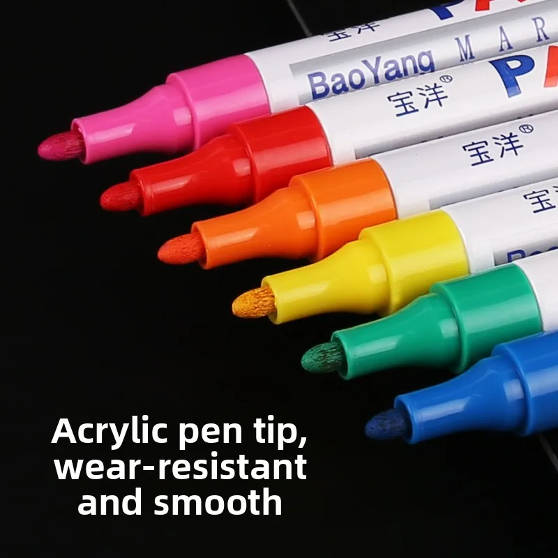 Waterproof Car Scratch Repair Pen Auto Wheel Tire Oily Painting Mark Pen Touch Up Paint Fill Remover Vehicle Tyre Paint Marker