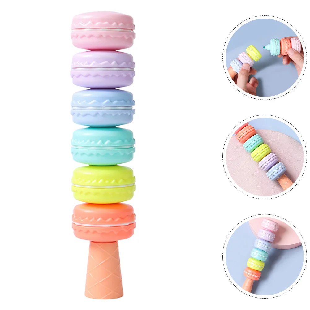 

Small Colorful Fluorescent Pen Cartoon Highlighter Novelty Note Marking Pen for School Office Highlighter Bulk