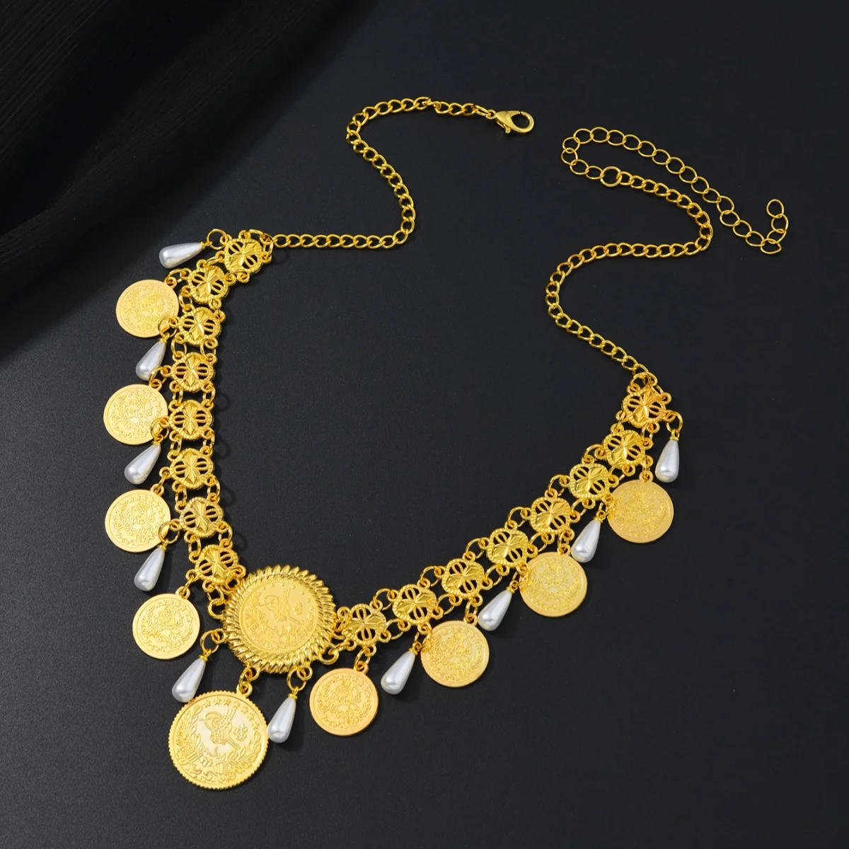 クルドヘッドピースジュエリー エジプト風ゴールドカラー メタ - Women'S Egyptian Accessories のレビューと価格