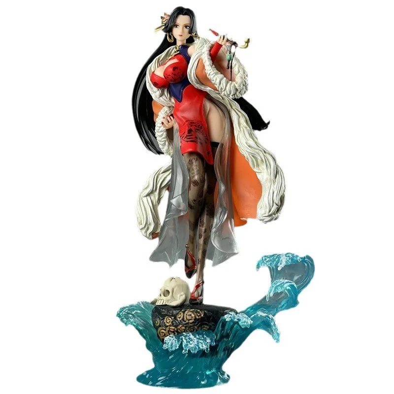 One Piece Boa Hancock Anime Figure Chinese Style Cheongsam Pvc Collectible Model Desktop Ornament Anime Collection Home Decor view 6