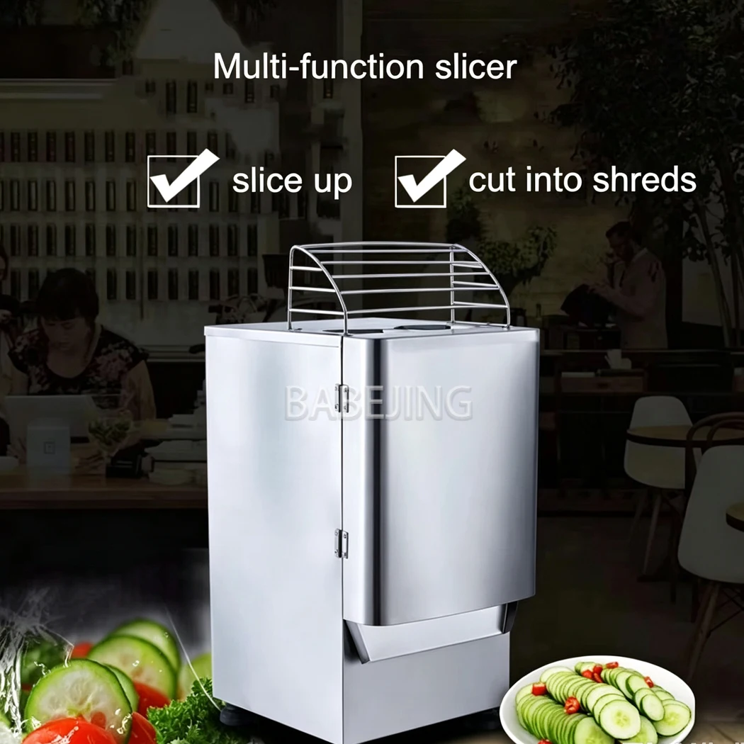 Commercial Fruit Vegetable Cutter Industrial Food Shredder for Catering Shop Onion Potato Slicing Task