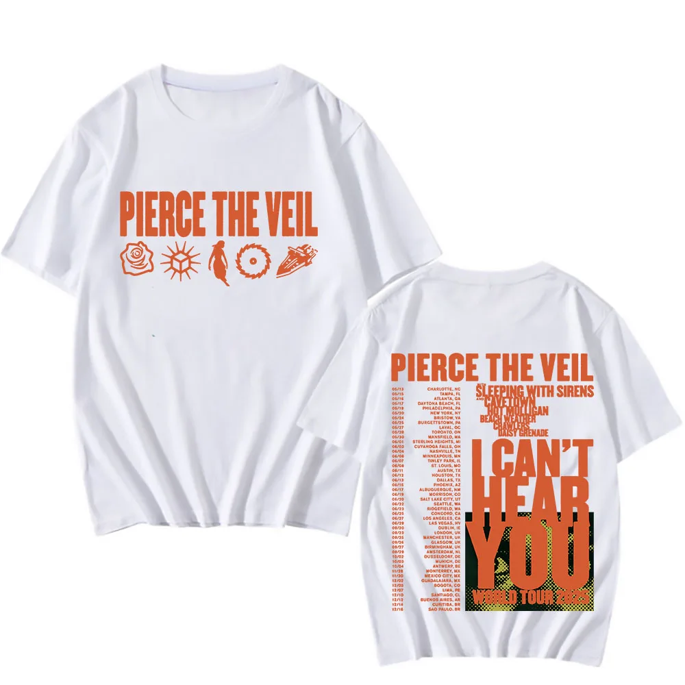 Pierce The Veil T Shirt Graphic Printing Women Gothic Tee-shirt for Spring/Summer O-neck Tshirt Ropa Mujer Hip Hop Punk Clothes