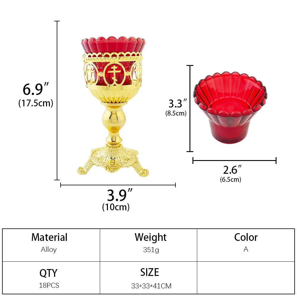 Orthodox Candle Church Home Villa Handicrafts Cande Decorations Composite Candlestick Rack Home Decor Living room Decor party